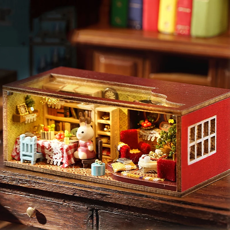 Handgefertigtes 3D Puzzle-Spielzeug: Miniatur-Dollhouse für kreative Kinder – QH-001