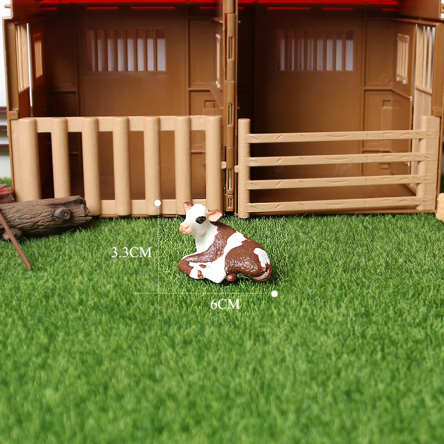 Simulation Farm Welt: Milchkühe, Rinder und Kälber Figuren für Kinder – Lying cow-200006152