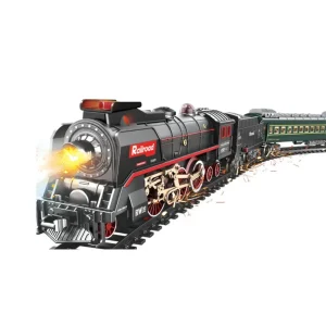 Fernbedienbares Retro-Dampflok-Eisenbahnsystem für Kinder