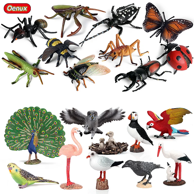 Oenux Bauernhof Modellfiguren Set mit niedlichen Tieren für Kinder – 20pcs