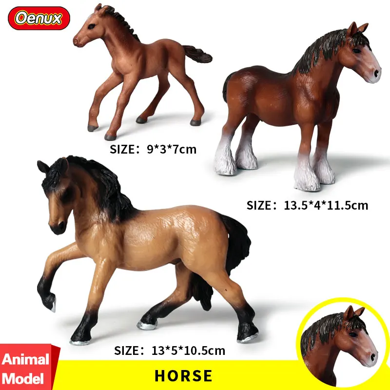 Oenux Bauernhof Modellfiguren Set mit niedlichen Tieren für Kinder – 3pcs-200003699