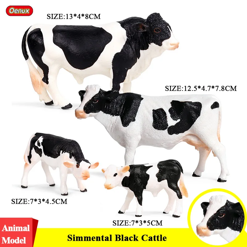 Oenux Bauernhof Modellfiguren Set mit niedlichen Tieren für Kinder – 4pcs-200004889