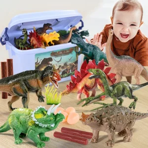 Jurassic Dinosaur Spielzeugset mit Pterodaktylus und T-Rex