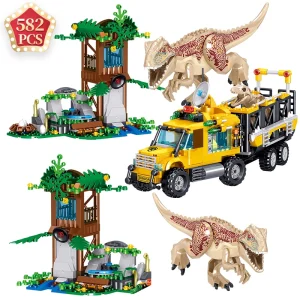 Kreativer Tyrannosaurus Rex Bausteine-Spaß für Kinder
