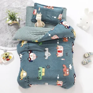 Wärmendes Baby-Bettwäsche-Set mit Tiermotiven und Deckenbezug