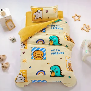 Kuschlige Babyausstattung mit tierfreundlichem Cartoon-Design