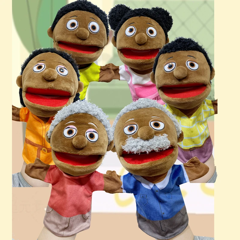 Familien-Handpuppe mit offenem Mund für Kinder geschenkt – Bild 5