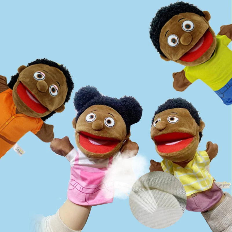 Familien-Handpuppe mit offenem Mund für Kinder geschenkt – Bild 4