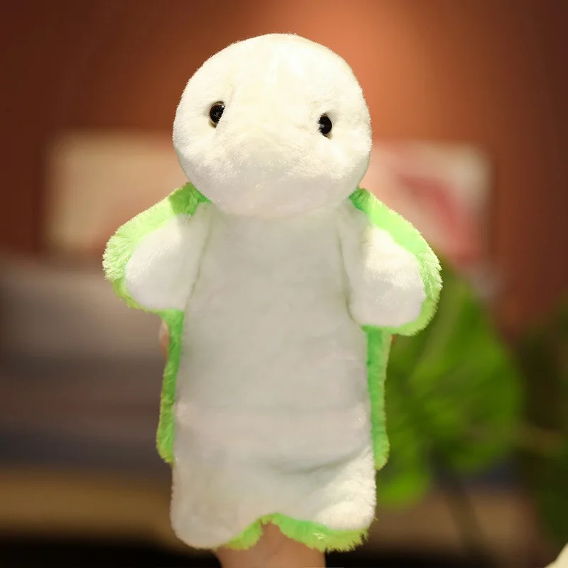 Kuschelige Handpuppen für Kinder – 13 verschiedene Tierfiguren – Sea turtle , 28cm