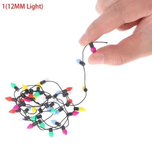 Kleine Lichterkette für Puppenhausfestlichkeiten, 1 Meter lang
