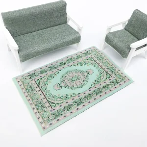 Buntes Miniaturteppich-Set für Puppenhaus-Dekoration
