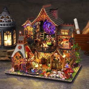 Handgemachtes DIY Puppenhaus mit Möbeln – Perfekte Geschenkidee!