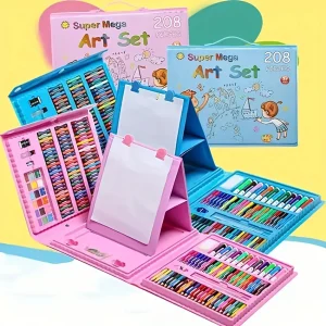 Vielfältiges 208-teiliges Aquarell-Stiftset für kreative Kinder
