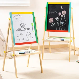 Faltbarer Kunst-Easel für Kinder mit doppelseitiger Tafel