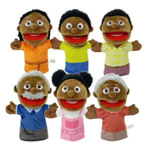 Familien-Handpuppe mit offenem Mund für Kinder geschenkt