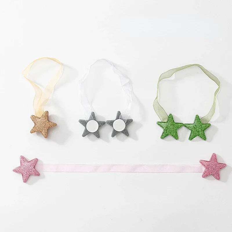 Magnetische Pentagram Vorhangbindung mit Clips und Halterung – Bild 4