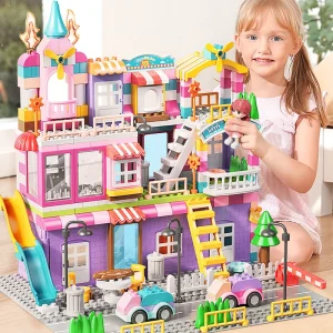 Große Mädchen-Spielzeugbausteine für Marble-Rennen und Bau-Spaß