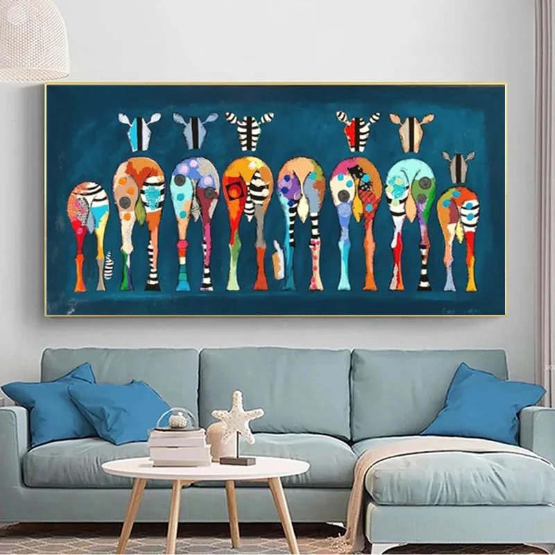 Großformatiges Dunkles Zebra Poster für Kinderzimmer Deko – Bild 4