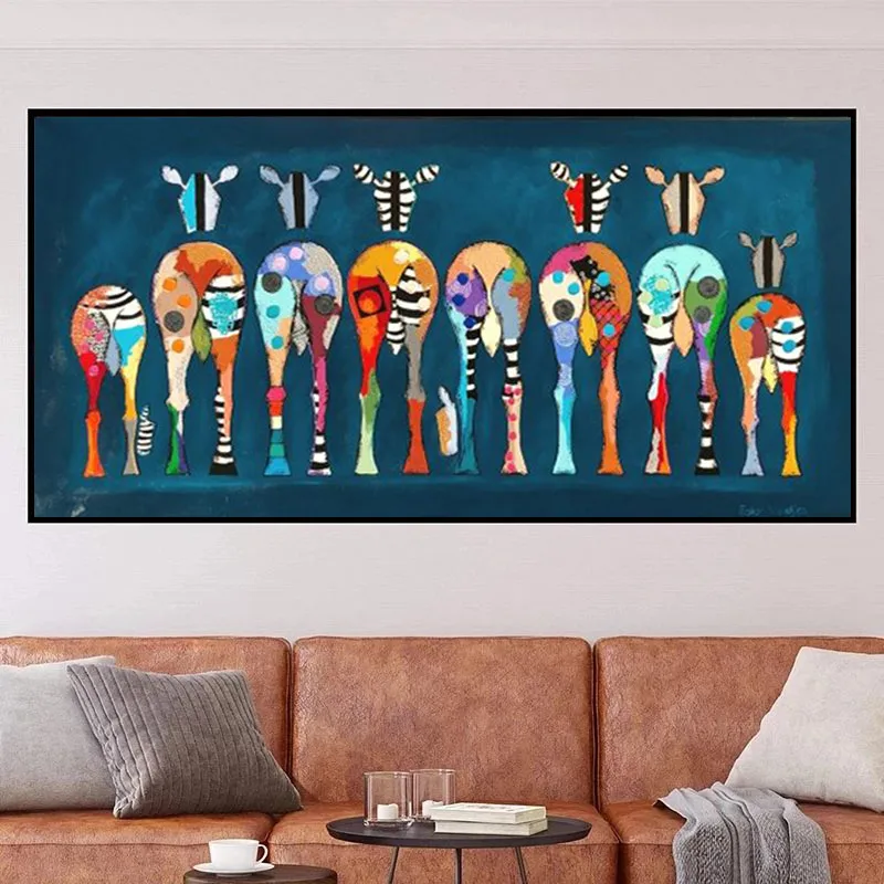 Großformatiges Dunkles Zebra Poster für Kinderzimmer Deko – Bild 3