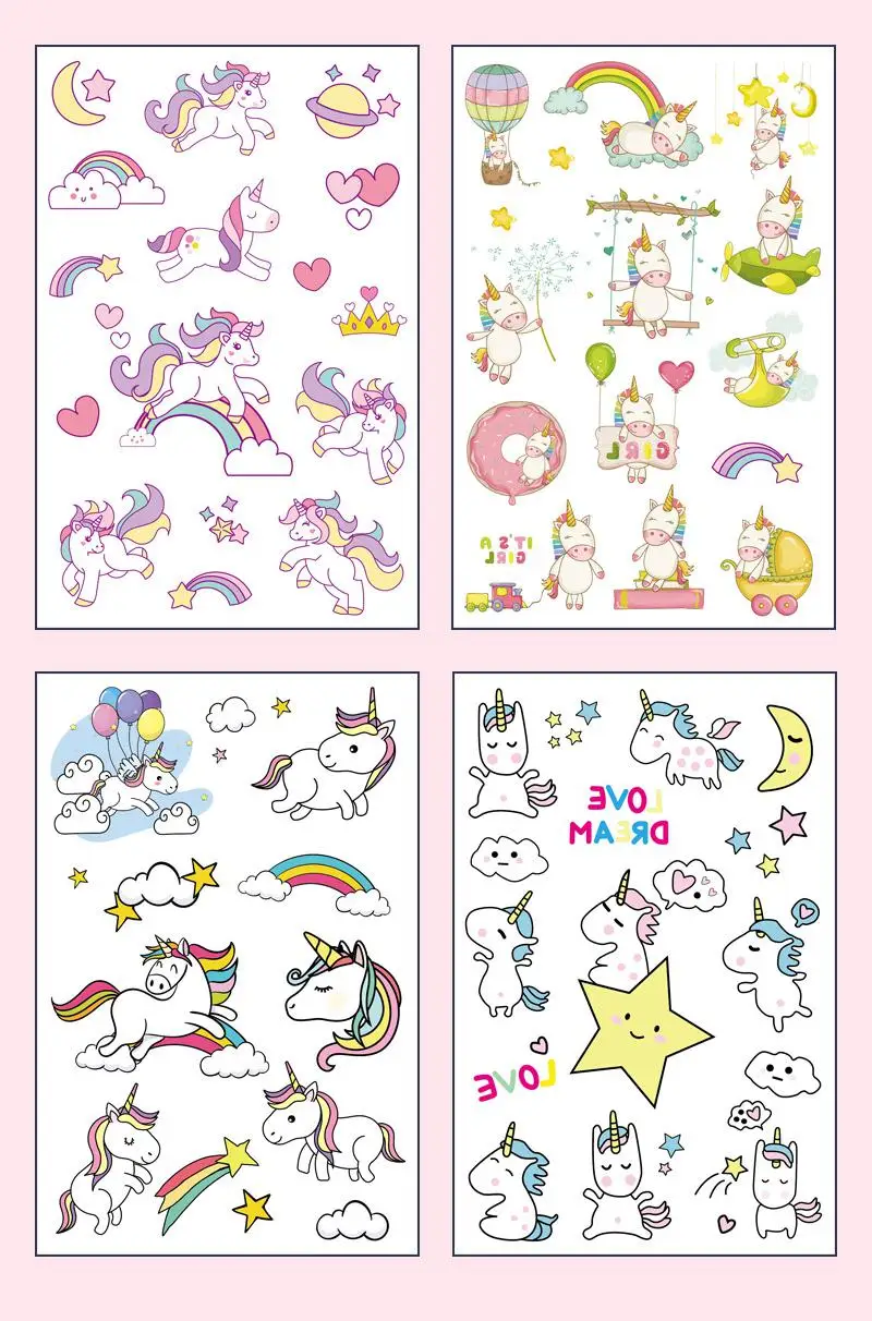 Wasserdichte Disney Avengers Tattoos – Set für Kinder-Geburtstagsfeiern – G