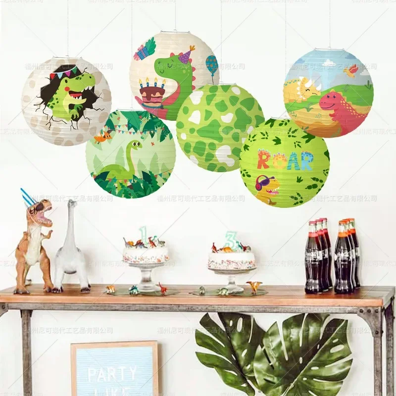 30 cm Papierlaternen mit Dinosaurier-Motiv für Kindergeburtstag – Bild 4
