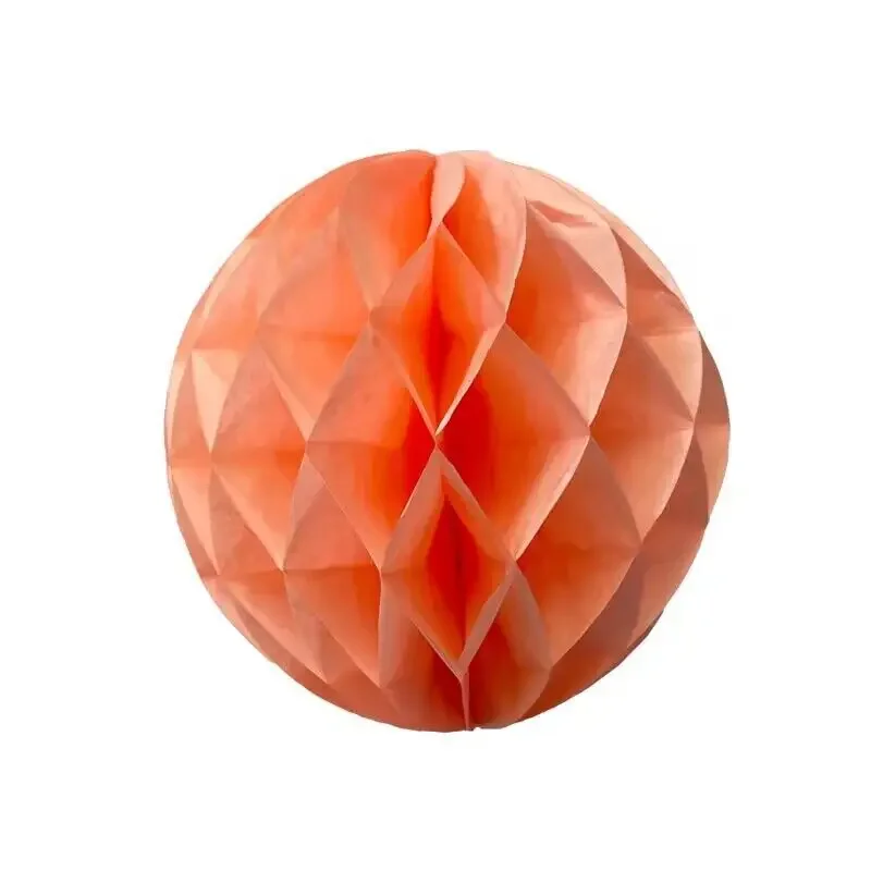 Bunte Papierlaternen: Perfekte Dekoration für Feste und Feiern - Peach , 4inch