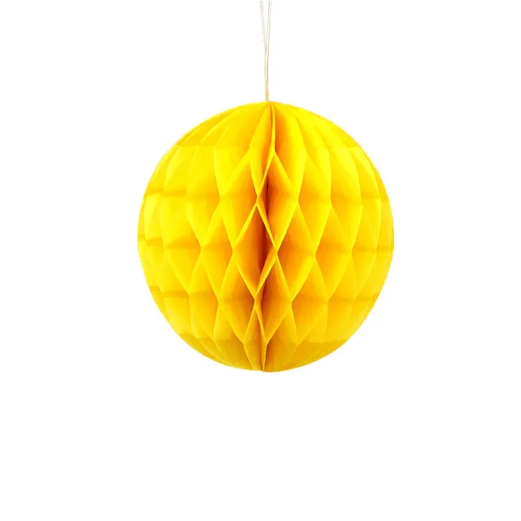 Bunte Papierlaternen: Perfekte Dekoration für Feste und Feiern - Yellow , 6inch