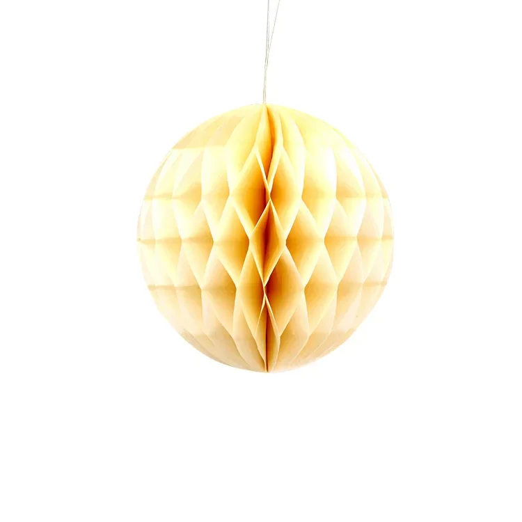 Bunte Papierlaternen: Perfekte Dekoration für Feste und Feiern - Cream-colored , 4inch