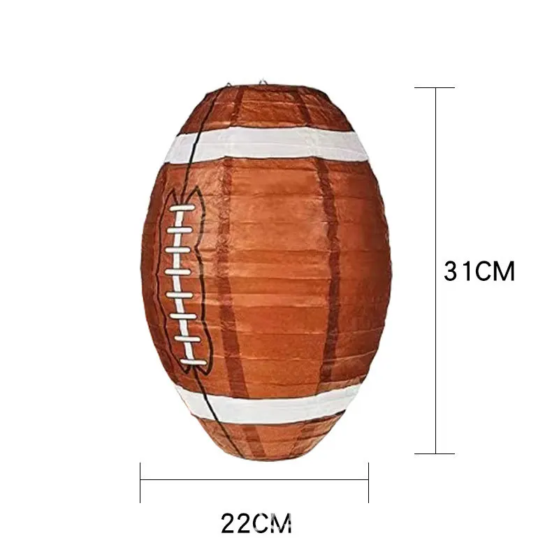 DIY Handmade Sportliche Laterne für Kindergeburtstagsfeiern – rugby , 12INCH