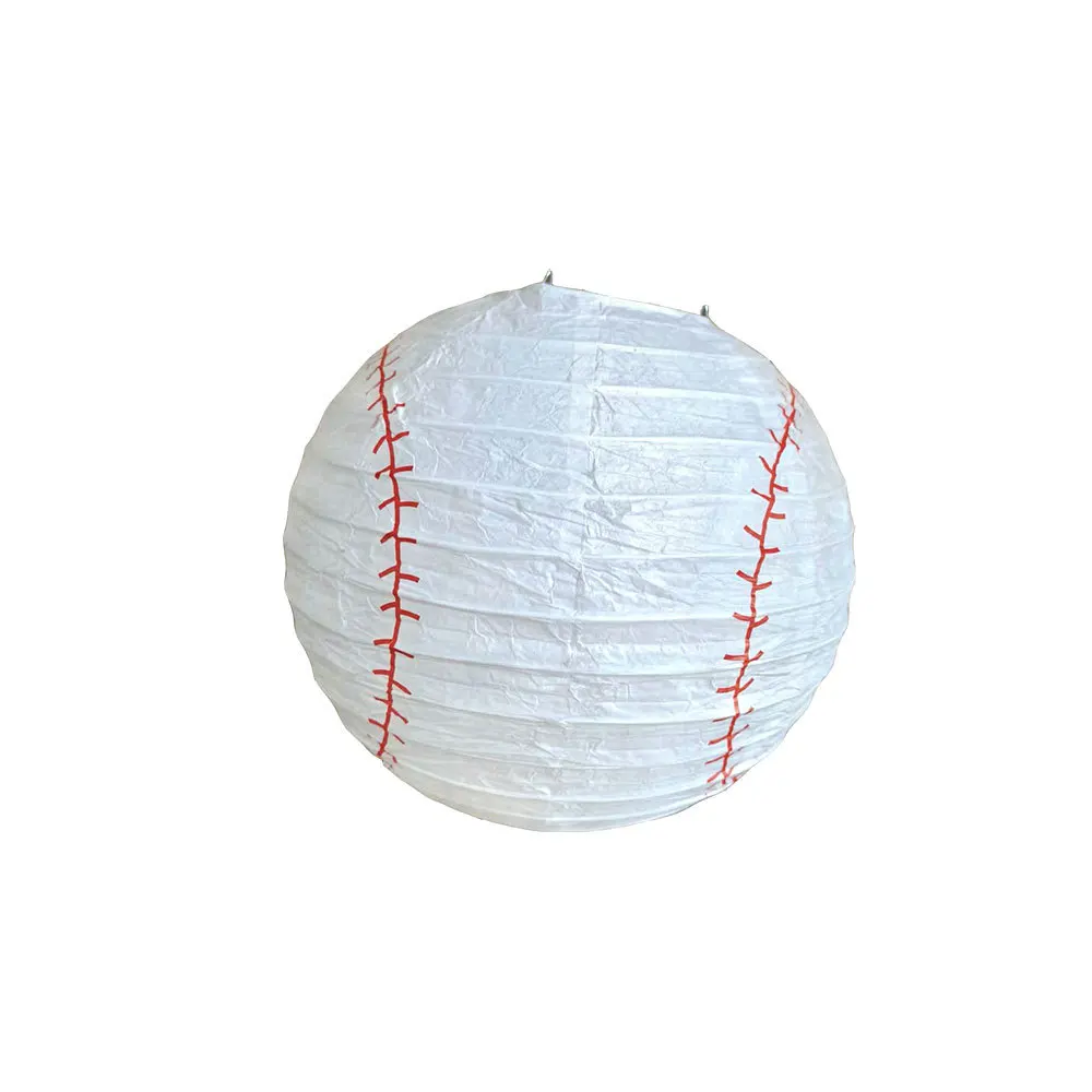 DIY Handmade Sportliche Laterne für Kindergeburtstagsfeiern – baseball white , 12INCH
