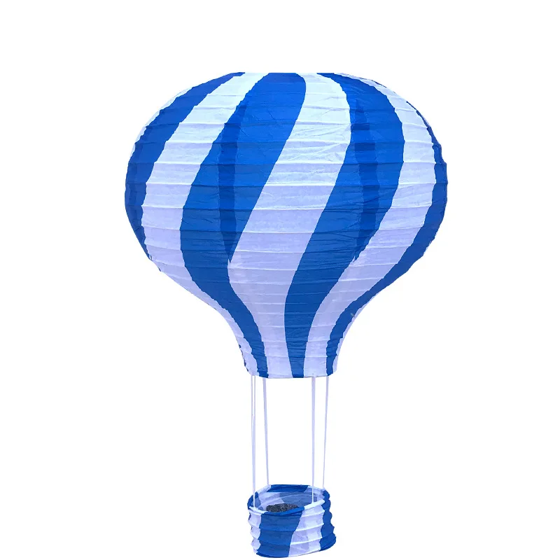 Bunte Faltlaterne im Heißluftballon-Design für Feiern – dark blue twill , 30CM Hot air balloon