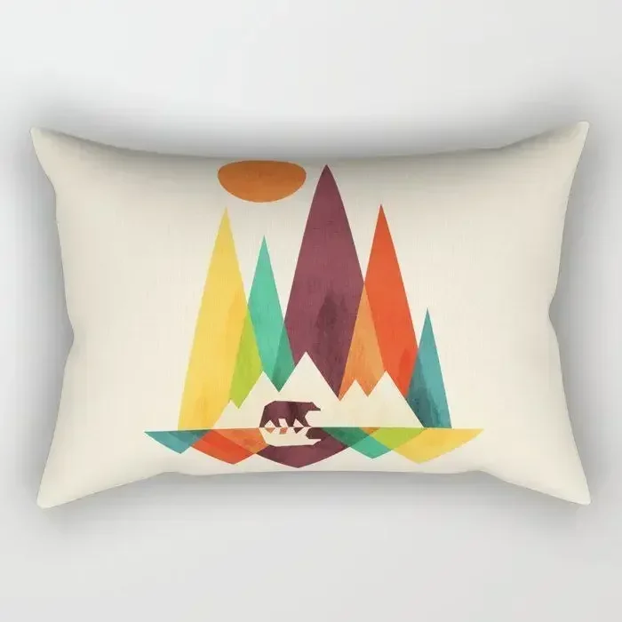 Bequemer, doppelseitiger Kissenbezug mit geometrischem Design – 843 , 30x50cm