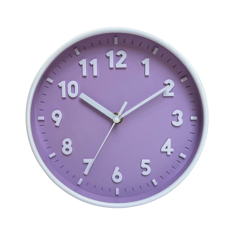 K1MF Bunte Stille Wanduhr für Kinderzimmer und Wohnzimmer – Bild 4