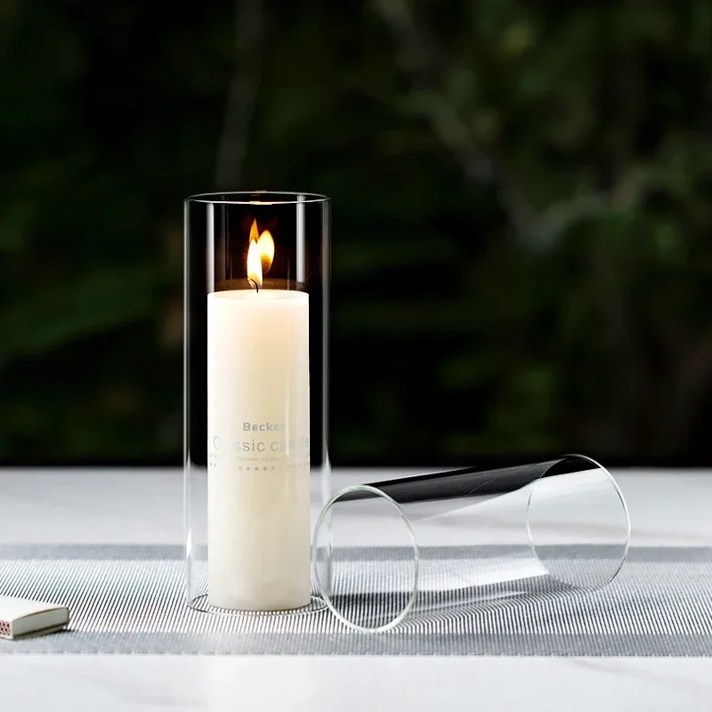 Elegante Glas-Teelichthalter für Hochzeiten und Dekoration – Bild 6