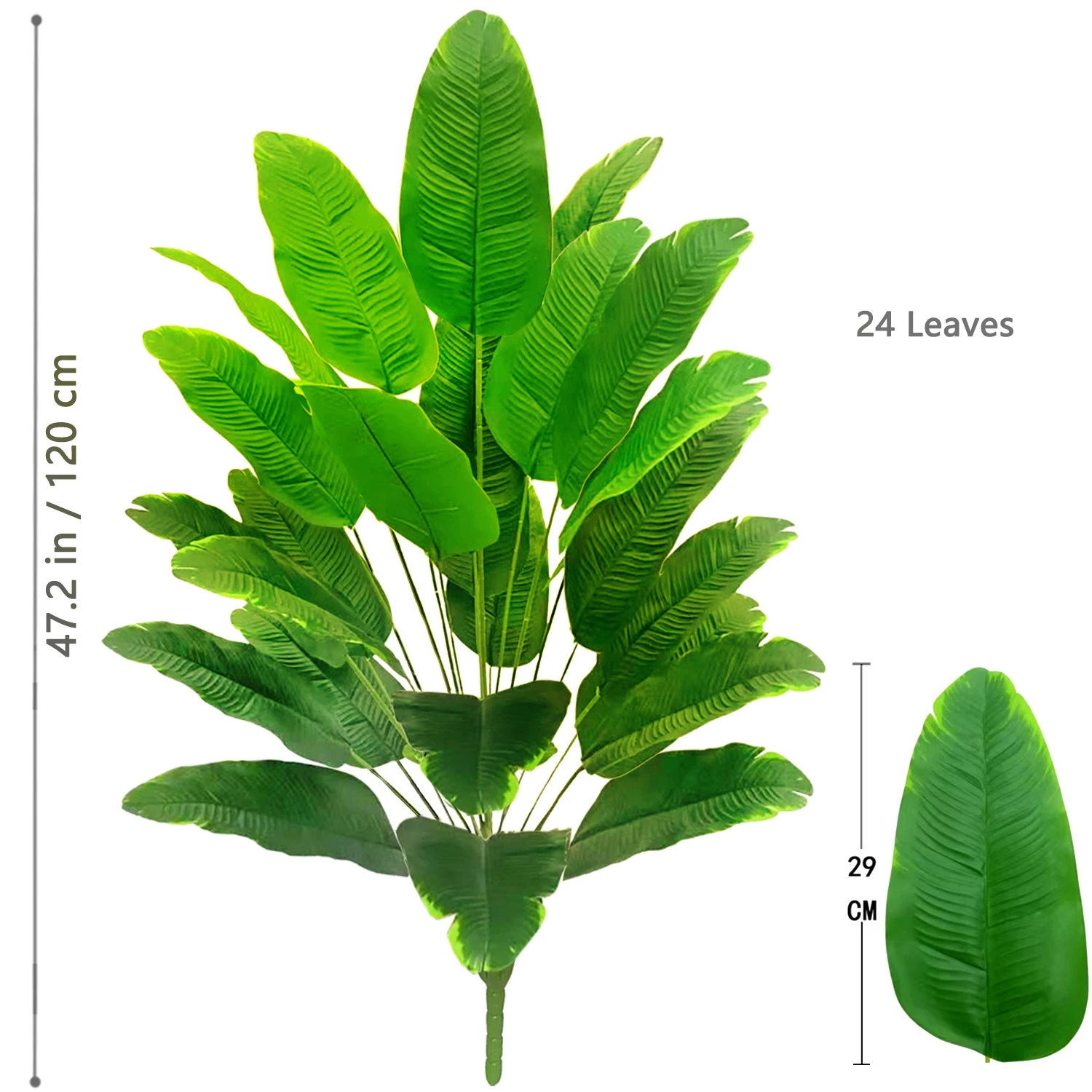 Künstlicher Tropischer Palmenbaum mit Echtem Touch für Zuhause – LRJ-24Y-120-B-Z8