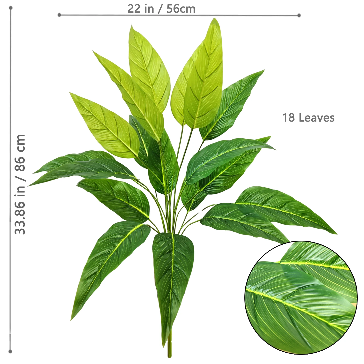 Künstlicher Tropischer Palmenbaum mit Echtem Touch für Zuhause – LRJ-18Y-JY-86-Z8
