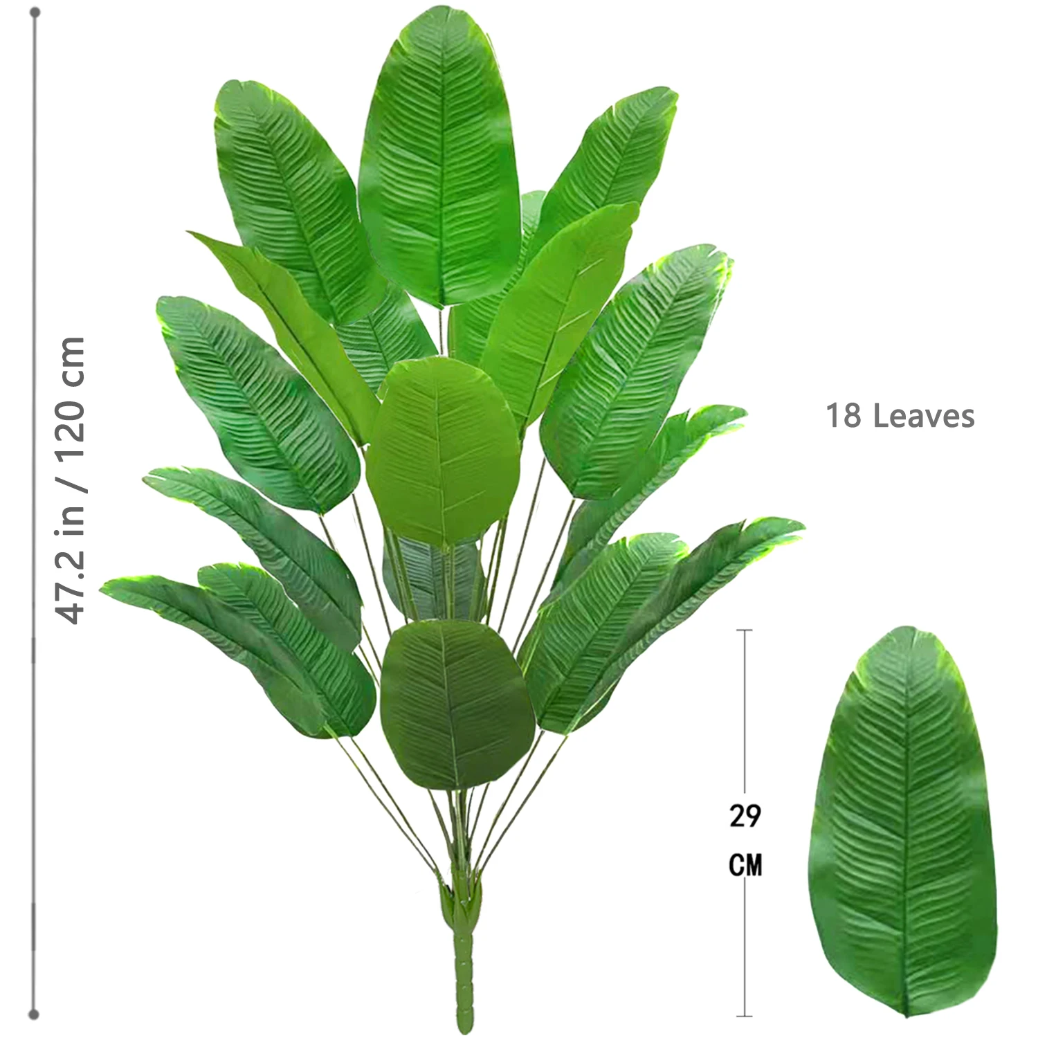 Künstlicher Tropischer Palmenbaum mit Echtem Touch für Zuhause – LRJ-18Y-120-Z8