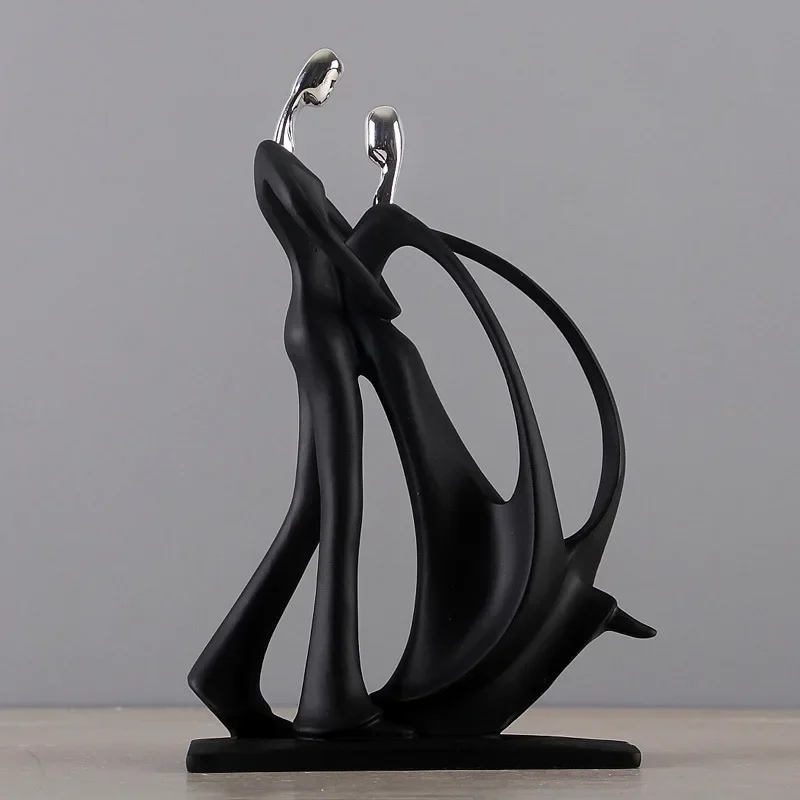 Nordic Kunst: Tanzendes Paar aus Resin für stilvolle Wohnräume – Bild 3
