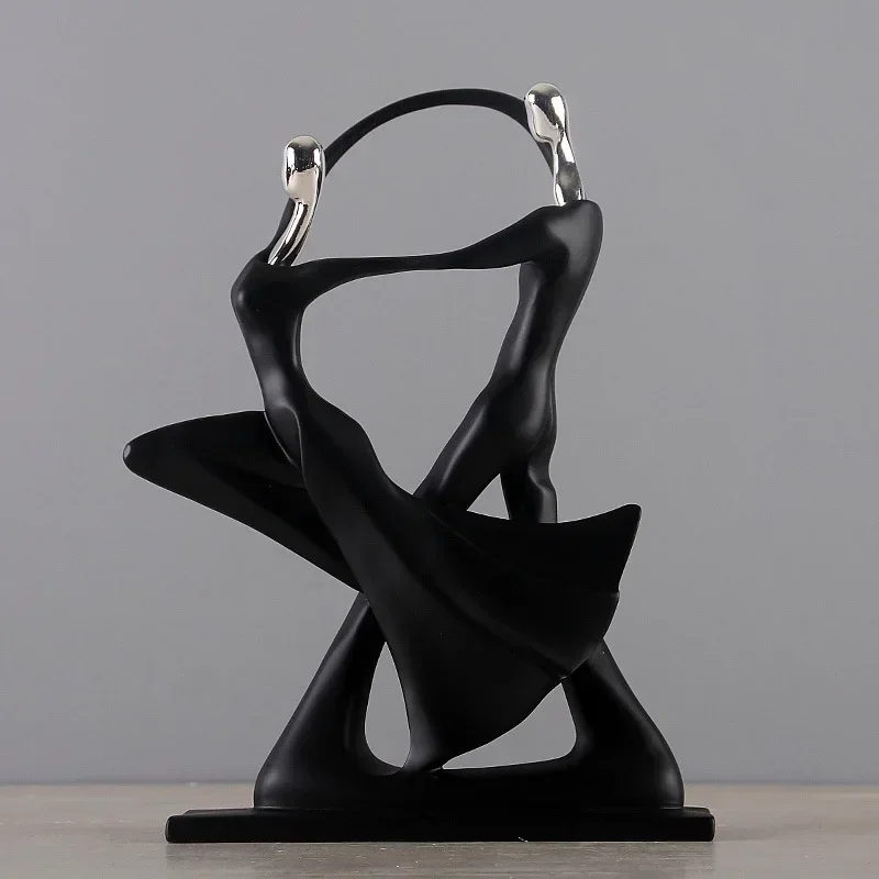 Nordic Kunst: Tanzendes Paar aus Resin für stilvolle Wohnräume – Bild 2