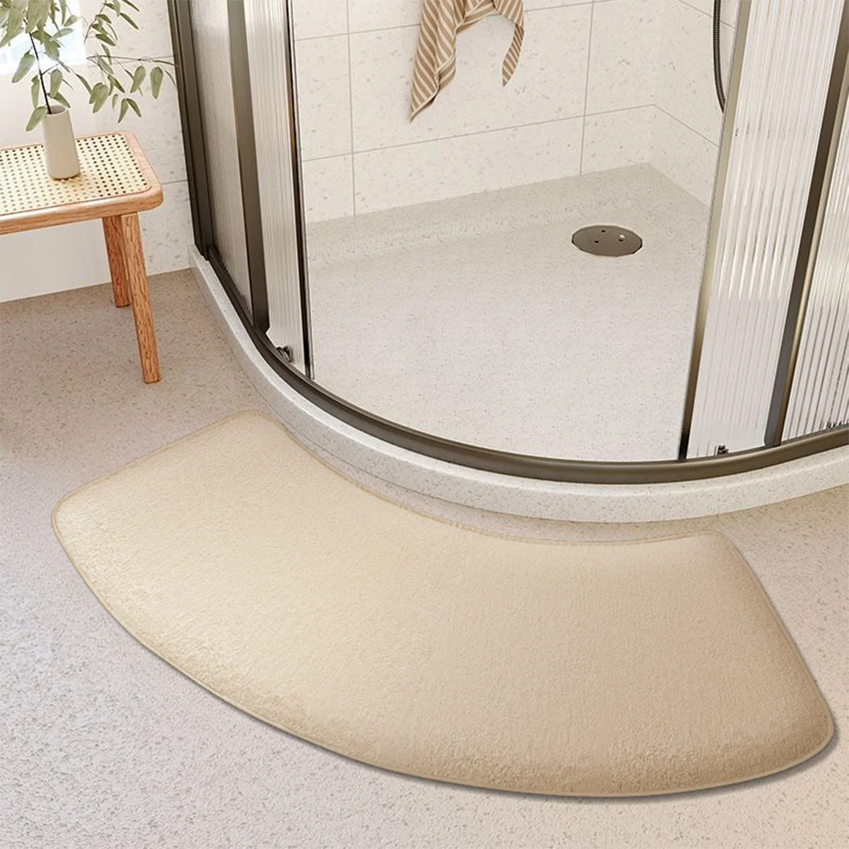 Rutschfeste, dicke Duschmatte für Badezimmer und Eingänge – Apricot , 400MMx1000MM