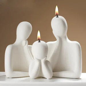 Familienkerze Silikonform für DIY Aromatherapie und Dekoration