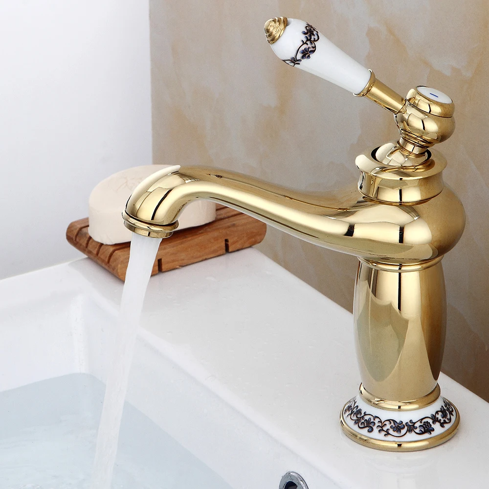 Elegante Retro-Wasserhahn mit einem Griff für Badezimmer – Bild 2