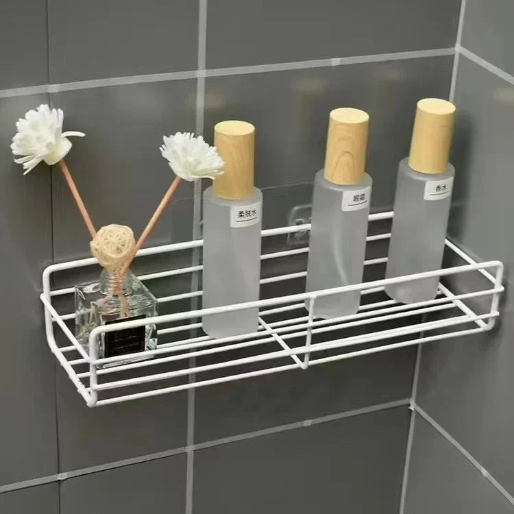 Eckregal für das Badezimmer – Wandmontierte Aufbewahrungslösung – 1pc Rectangle White