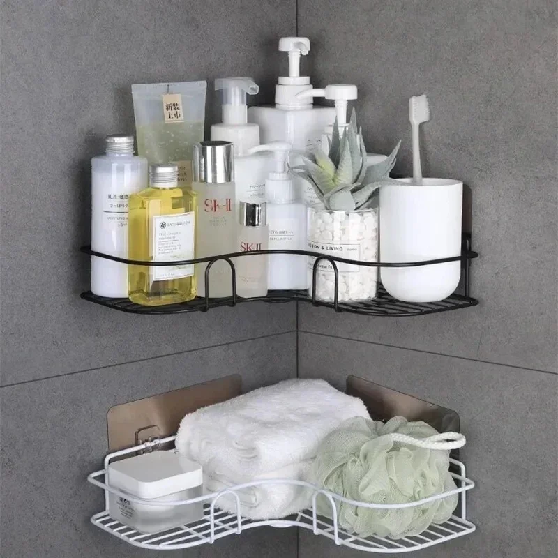 Eckregal für das Badezimmer – Wandmontierte Aufbewahrungslösung – Bild 2