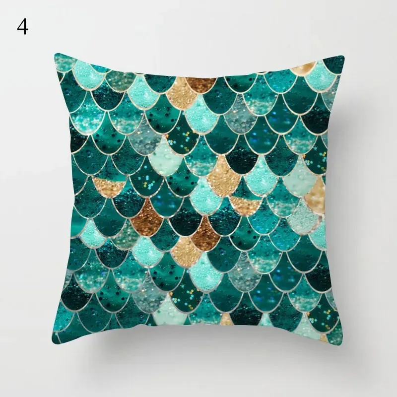 Grünes kreatives geometrisches Kissenbezug für dein Zuhause – 19 , 60x60cm