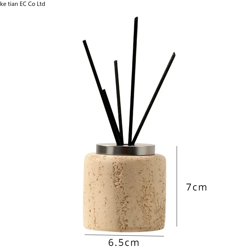 Wabi-Sabi Badezimmer Set mit Steinlicht und Halterungen – Aroma bottle