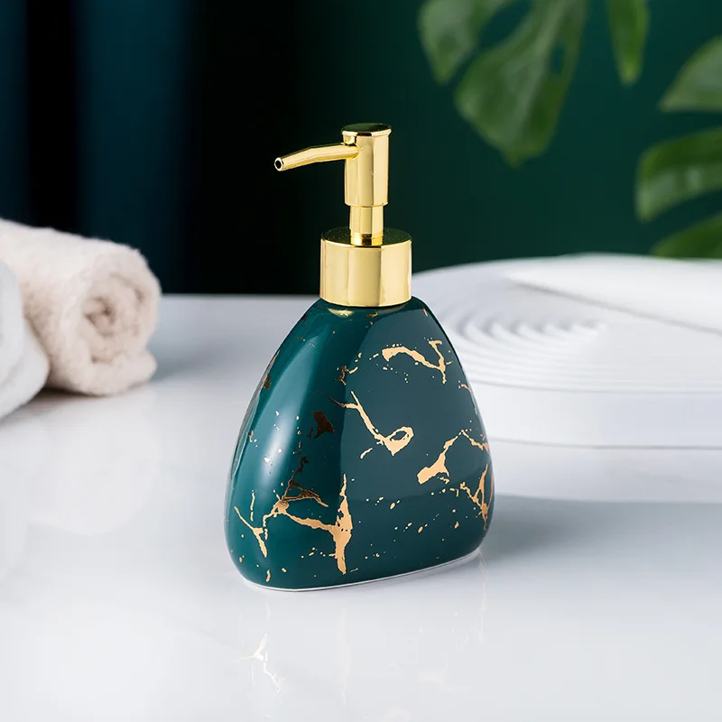 Elegantes fünfteilige Keramik-Badezimmer-Set für Familie – Lotion bottle-200003699