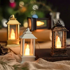 Vintage LED Laterne für energiesparende, batteriebetriebene Beleuchtung