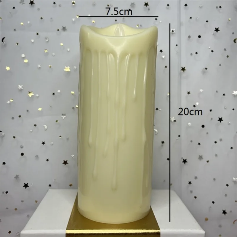 Flammenlose LED Teelichtkerzen für stimmungsvolle Dekoration – Swing wax drop 20cm