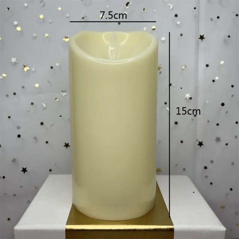 Flammenlose LED Teelichtkerzen für stimmungsvolle Dekoration – Swing Glossy 15cm